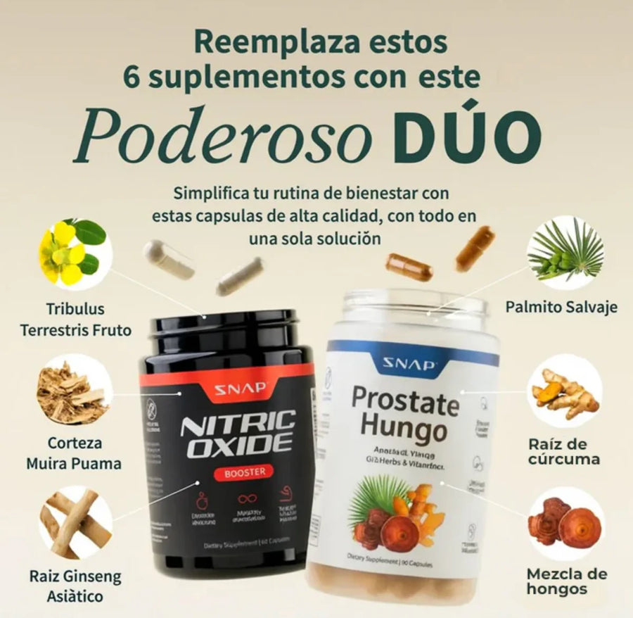 Combo Snap — Óxido Nítrico + Salud de la Próstata