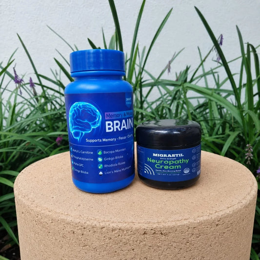 Combo Memoria + Alivio de Neuropatía — Brain Formula y Crema Migrastil