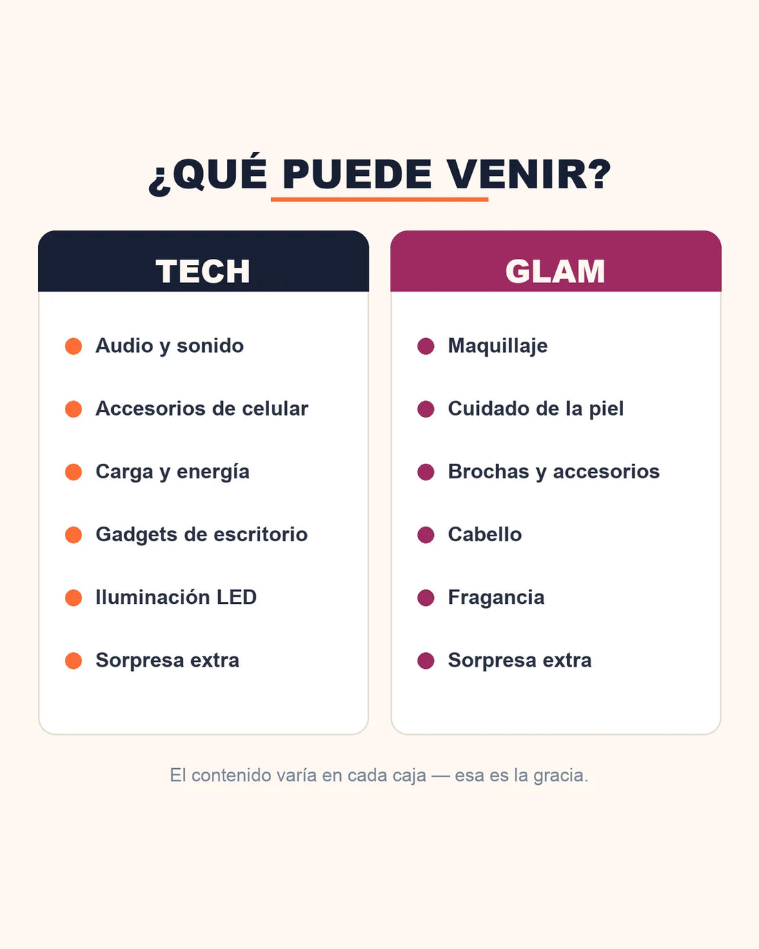 Mystery Box Sorpresa 🎁 Elegí Tech o Glam