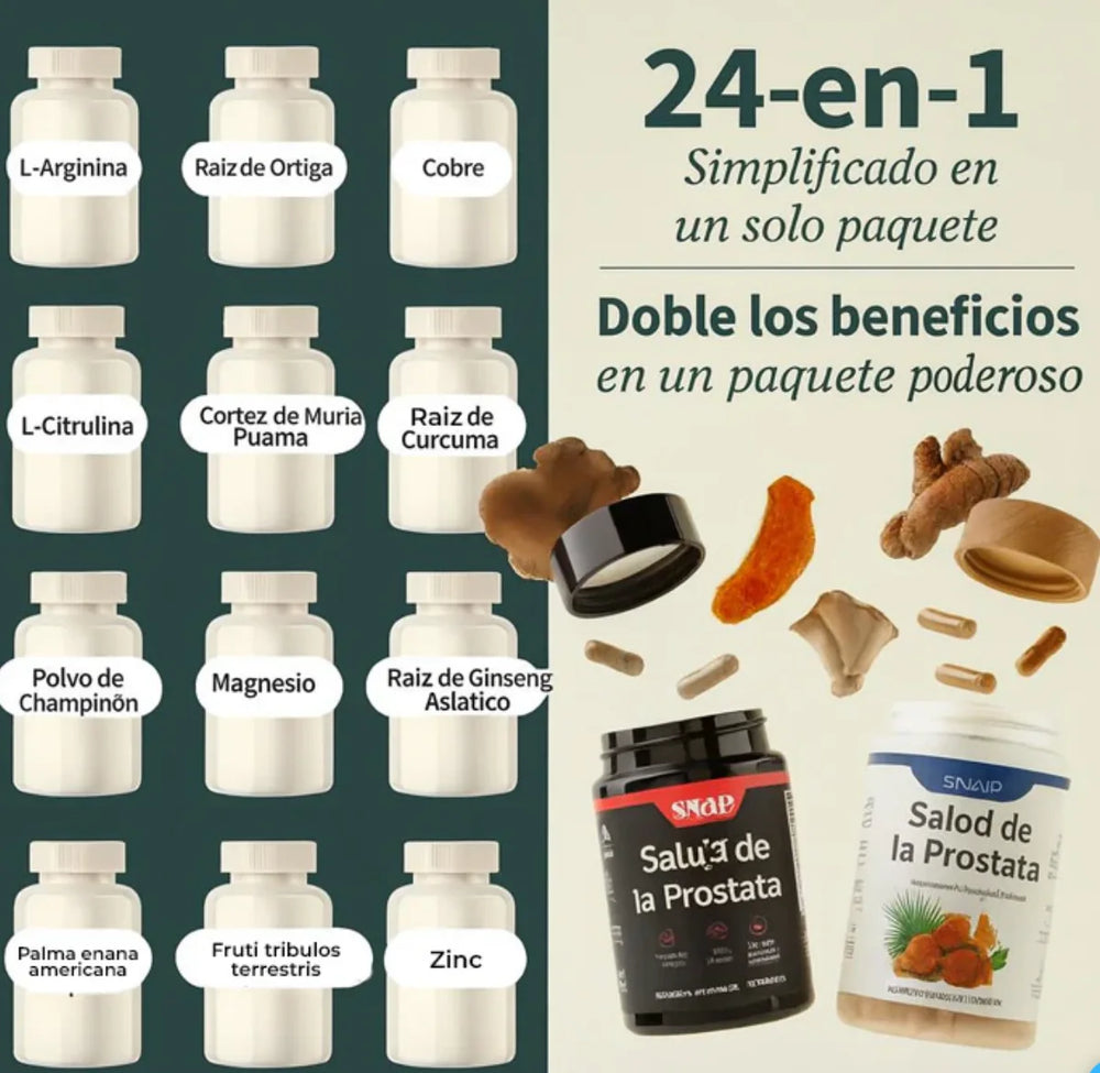 Combo Snap — Óxido Nítrico + Salud de la Próstata