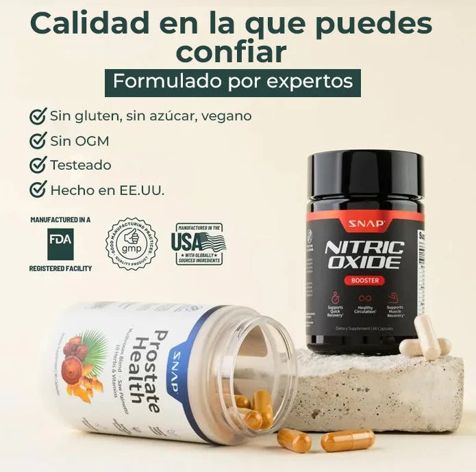 Combo Snap — Óxido Nítrico + Salud de la Próstata