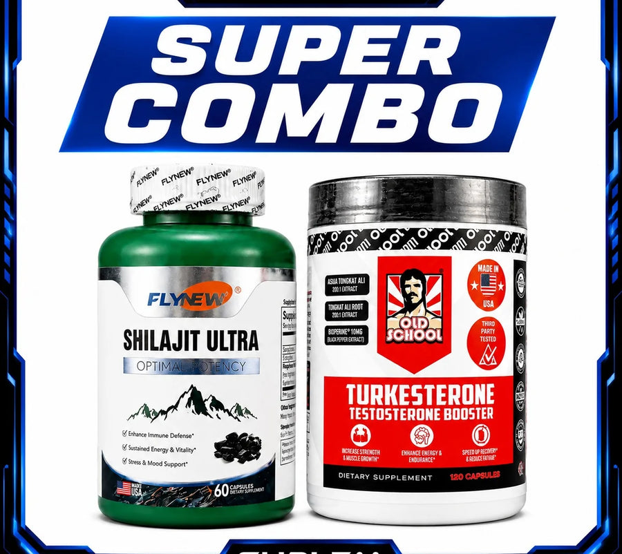 Súper Combo — Shilajit Ultra + Turkesterone, Energía y Fuerza